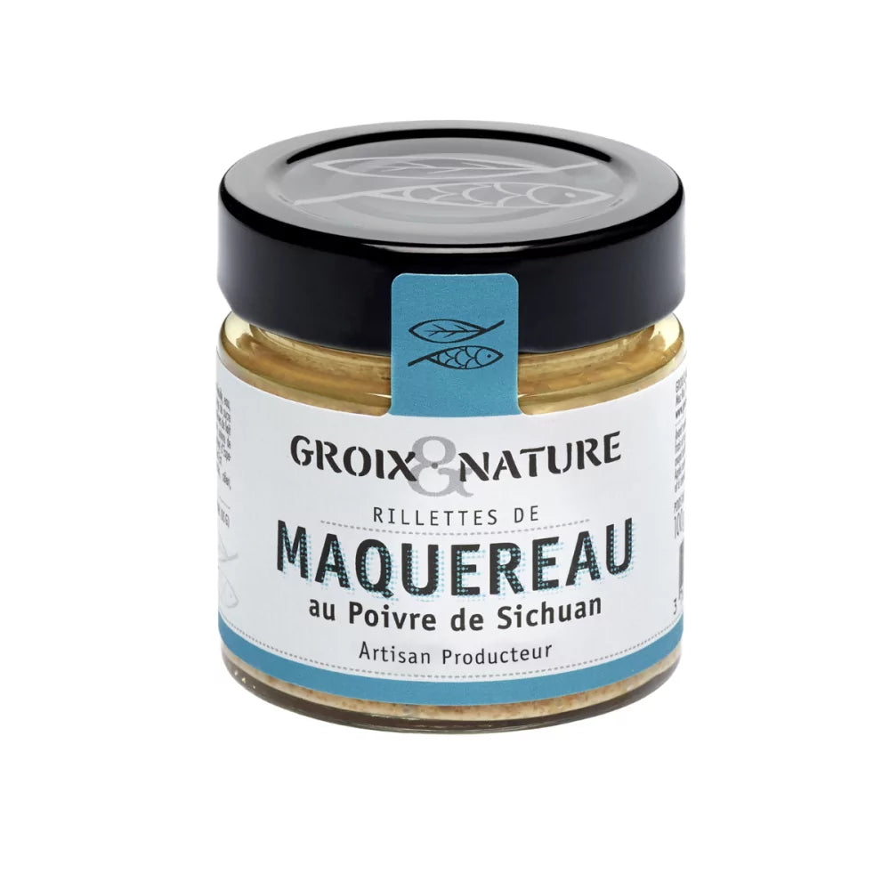 Pot de rillettes de maquereau au poivre de Sichuan – Groix & Nature